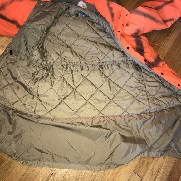 Guide LINE Blaze Orange Deer Buck Gun Hunting Jacket Coat Mens MEDIUM HOODED - Picture 7 of 16